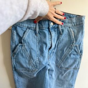 Madewell x warm wide leg jeans